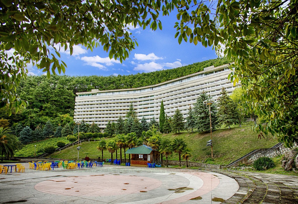 Front view of the hotel